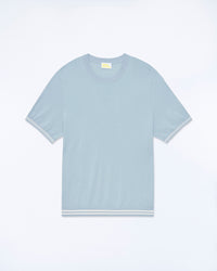 GREY BLUE / NEW / QTY : 2 / Pull Col Rond - Grey Blue