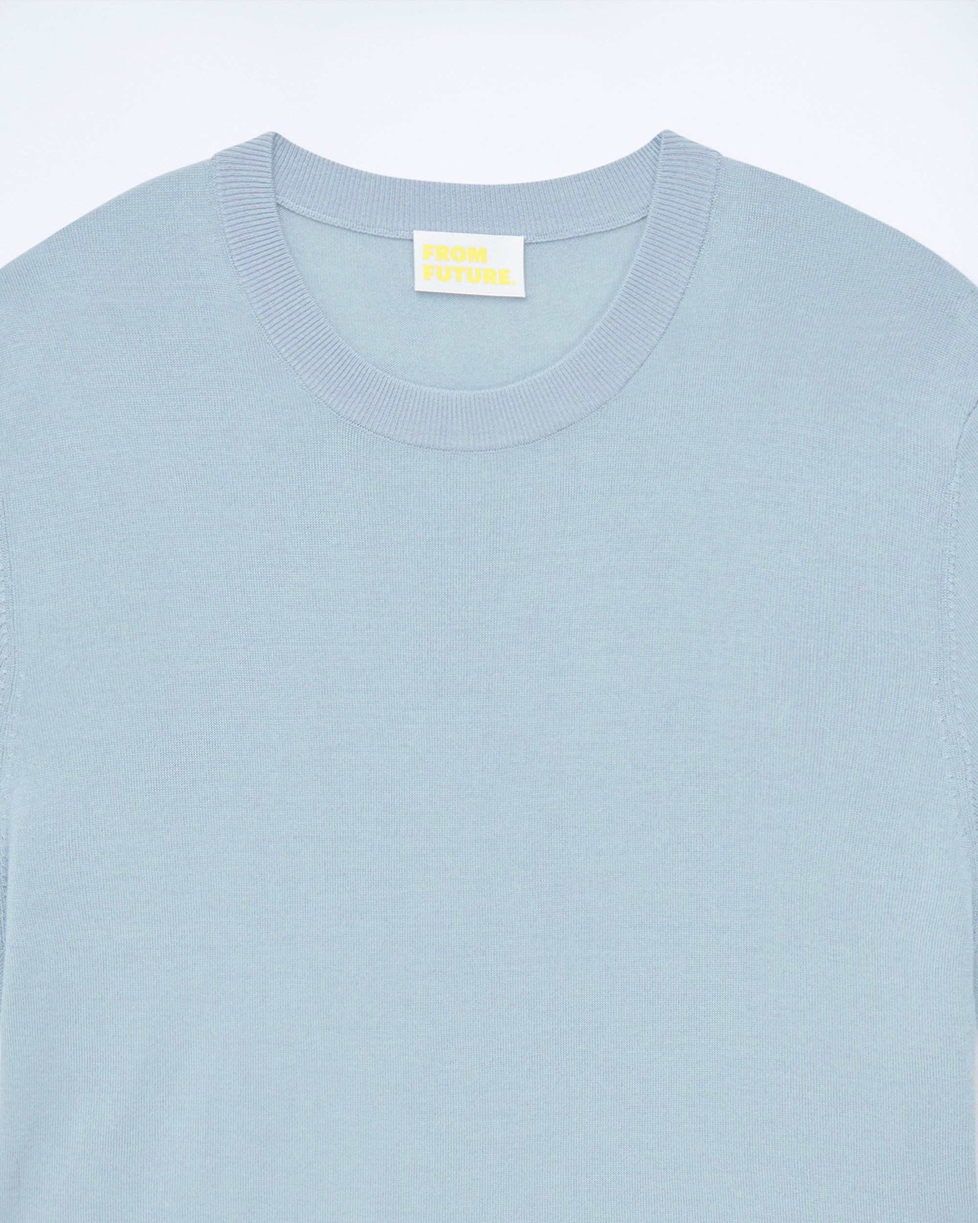 GREY BLUE / NEW / QTY : 2 / Pull Col Rond - Grey Blue