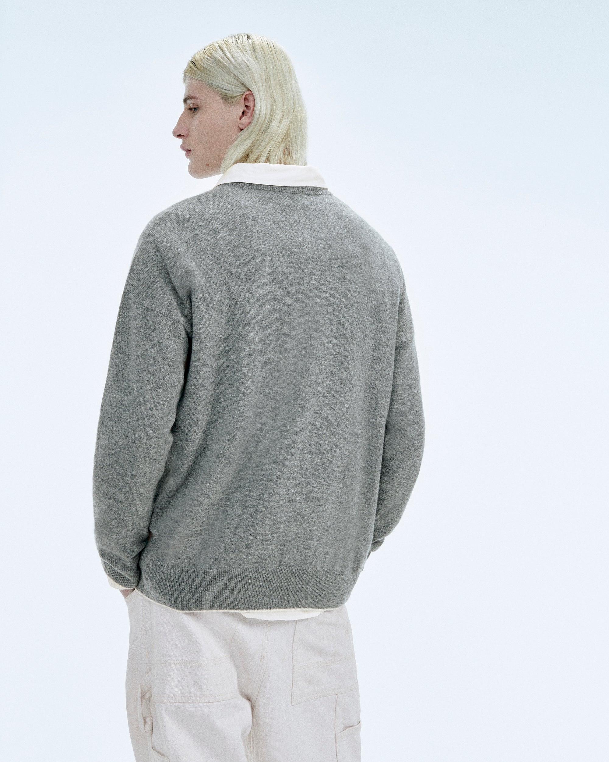 Pull Col Rond Future Club  - Gris Chine Fonce H