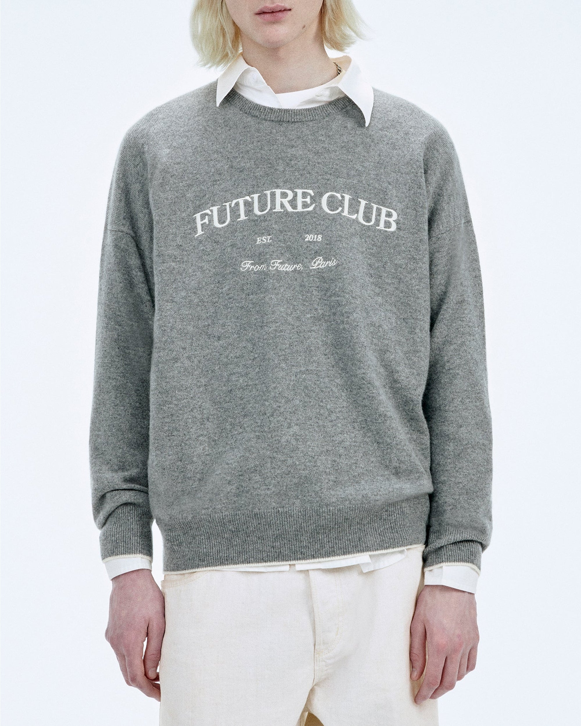 Pull à col rond en cachemire - Light Beige