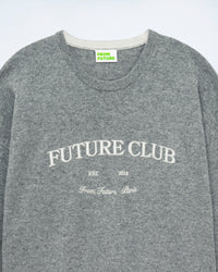 GRIS CHINE FONCE / NEW / QTY : 3 / Pull Col Rond Future Club - Gris Chine Fonce