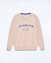 LIGHT BEIGE / NEW / QTY : 14 / Pull Col Rond Future Club - Light Beige