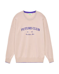 Pull Col Rond Future Club  - Light Beige