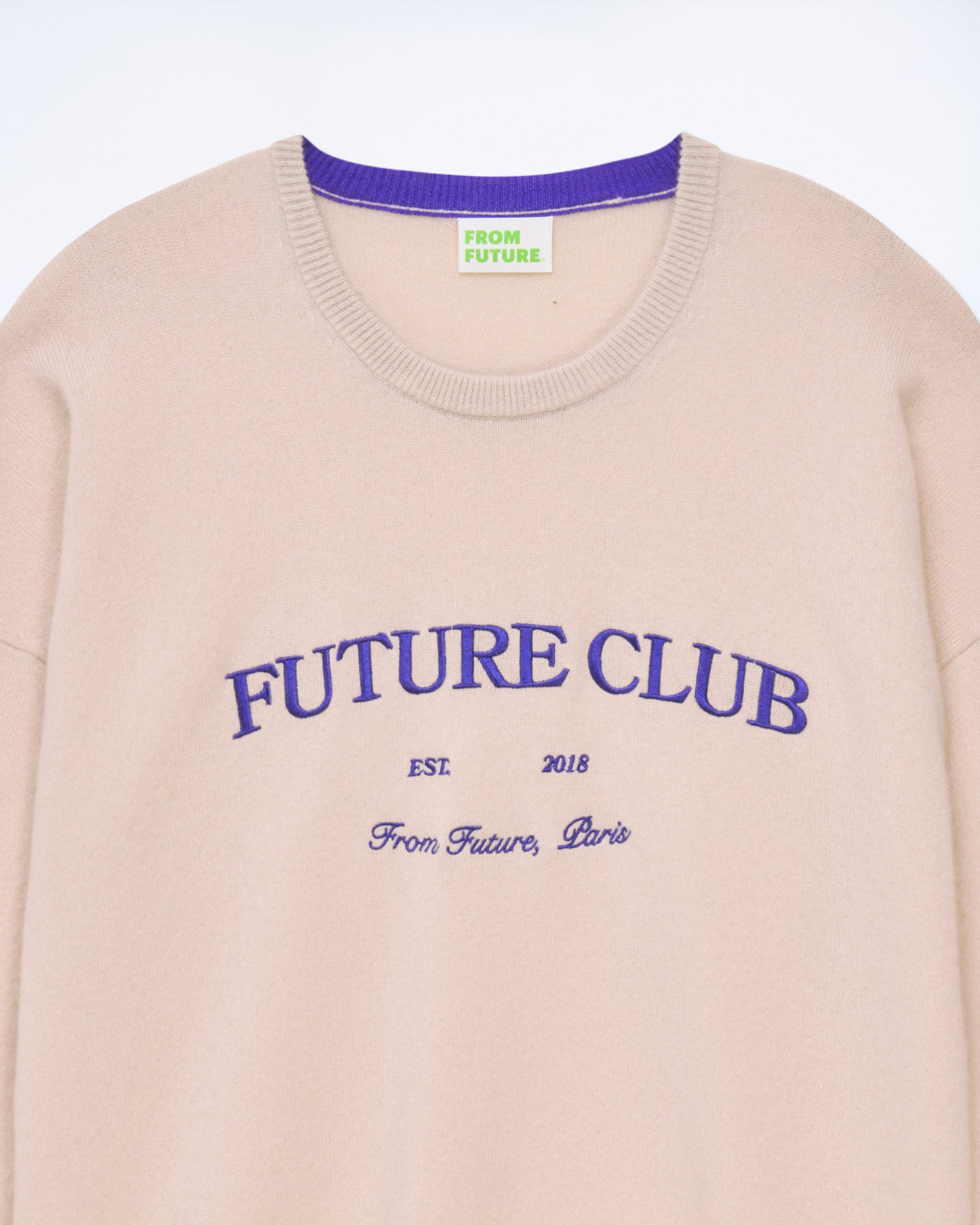 Pull à col rond en cachemire - Light Beige