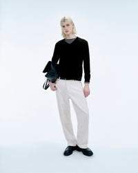 NOIR / NEW / QTY : 6 / Pull Col V - Noir