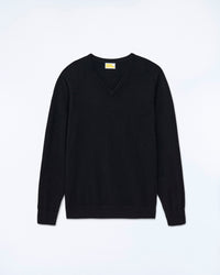 NOIR / NEW / QTY : 6 / Pull Col V - Noir