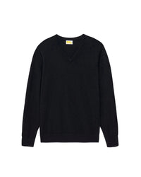 Pull à col V en cachemire - Noir