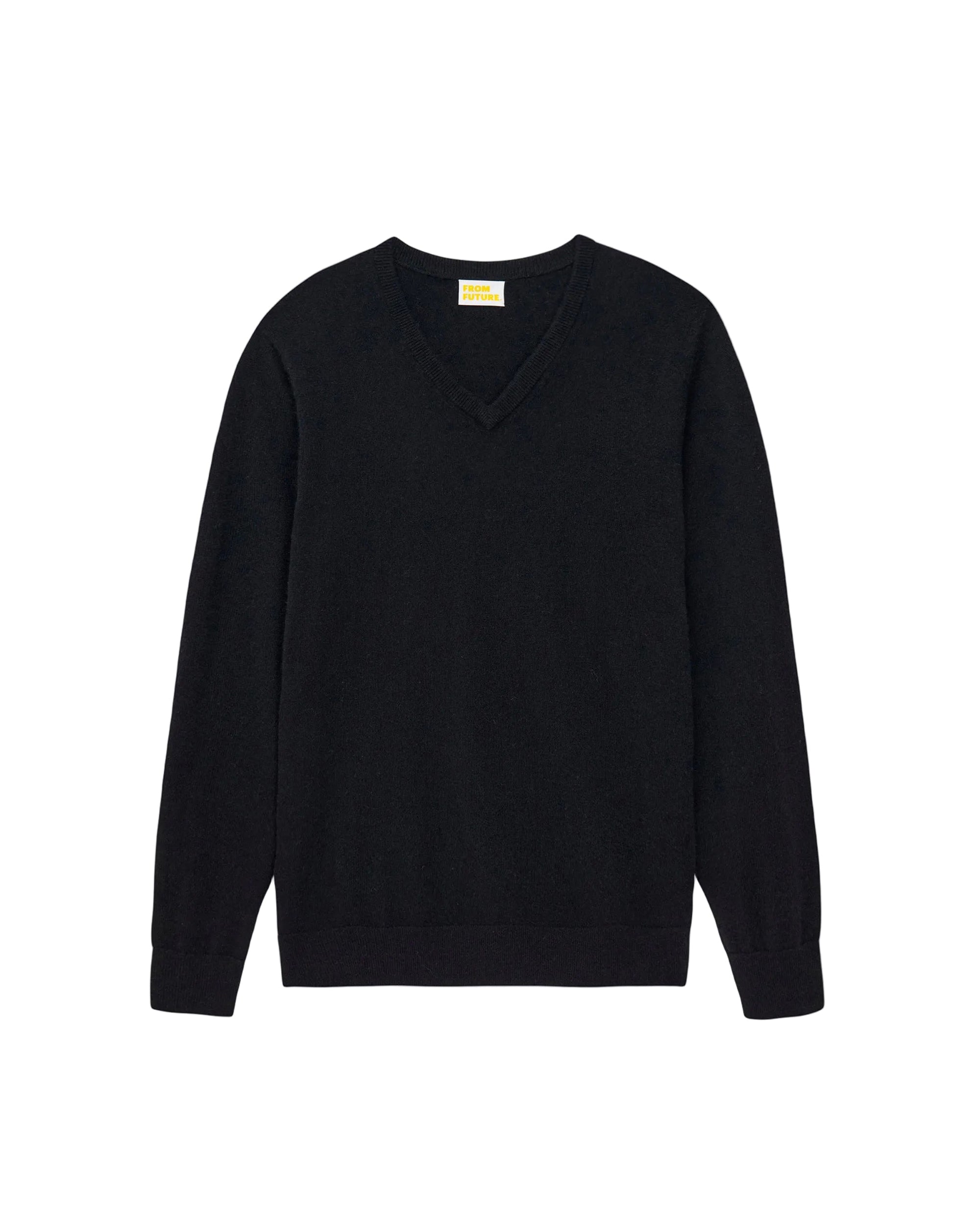 Pull à col V en cachemire - Noir