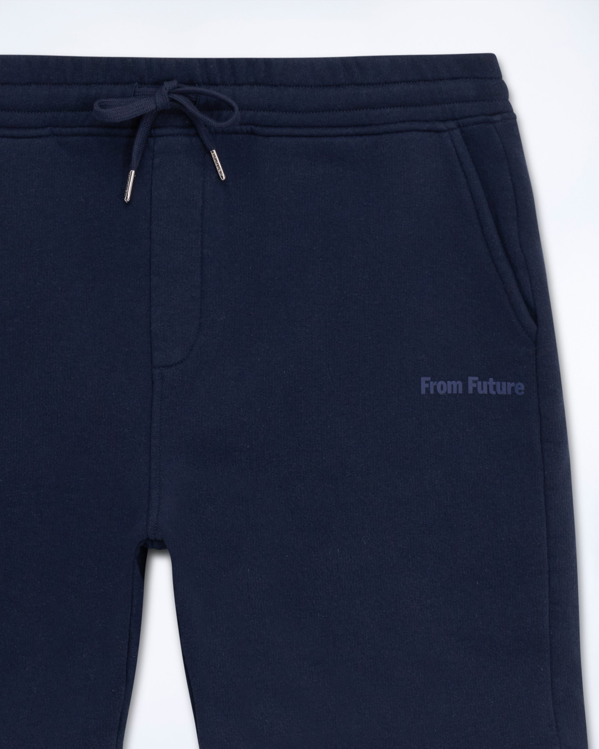 Short droit brodé - Washed Navy