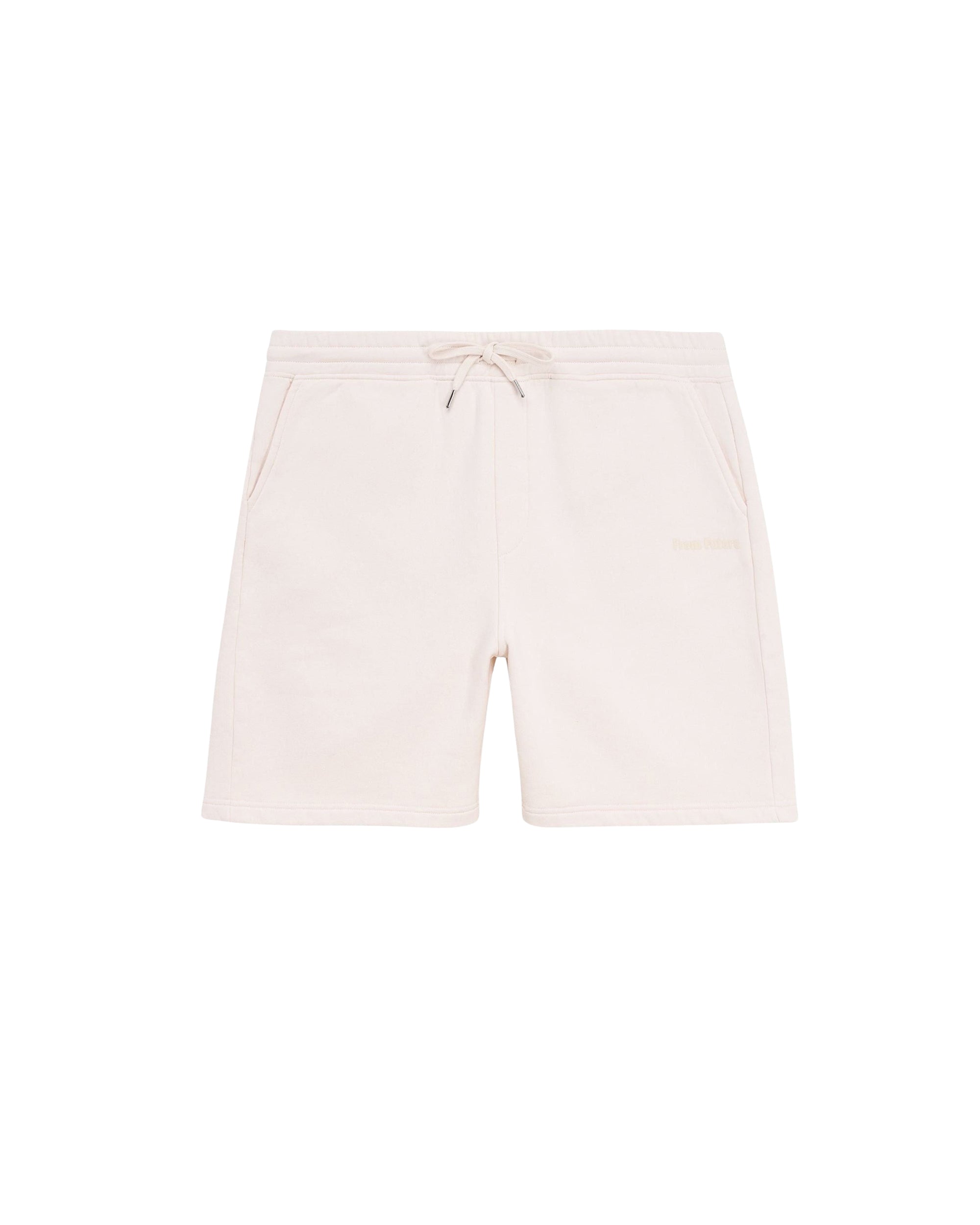 Short droit brodé - Sable