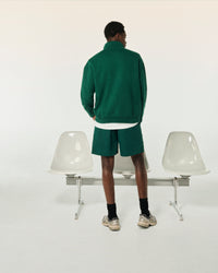 COLLEGE GREEN / NEW / QTY : 9 / Sweatshirt Col Camionneur Future Ton Sur Ton - College Green