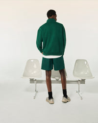 COLLEGE GREEN / NEW / QTY : 9 / Sweatshirt Col Camionneur Future Ton Sur Ton - College Green