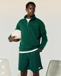 COLLEGE GREEN / NEW / QTY : 9 / Sweatshirt Col Camionneur Future Ton Sur Ton - College Green