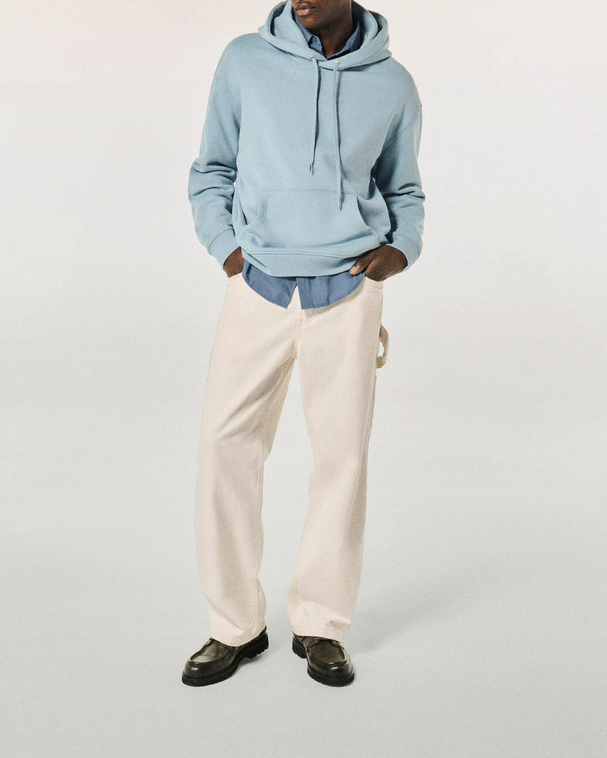 Hoodie oversize Future Club - Grey Blue