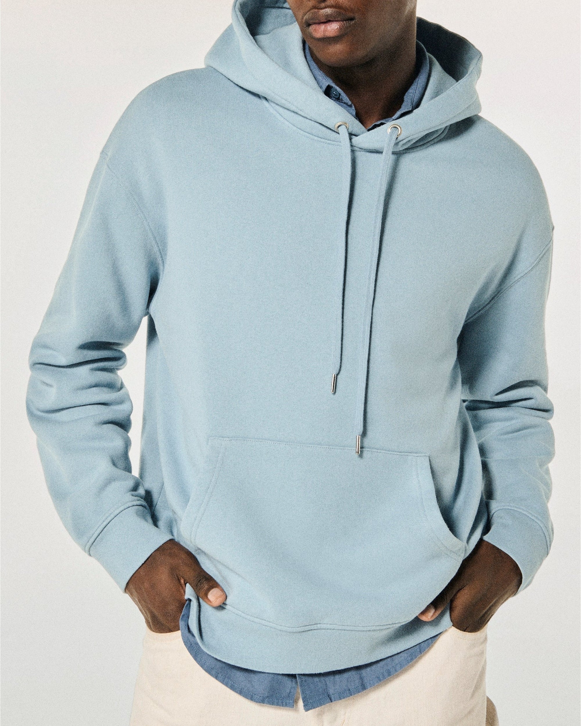 Hoodie oversize Future Club - Grey Blue