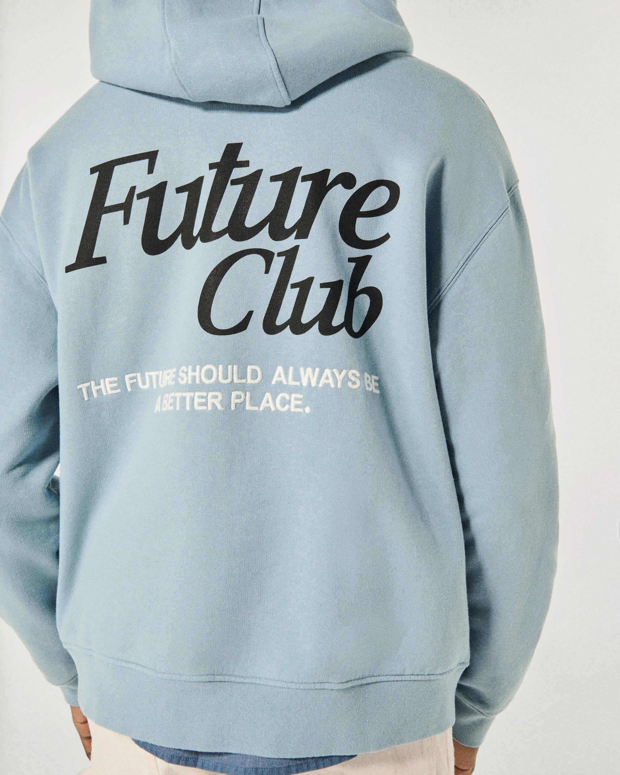 GREY BLUE / NEW / QTY : 2 / Sweatshirt Hoodie - Grey Blue