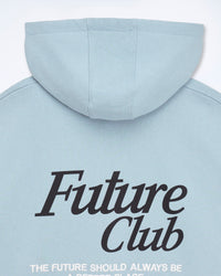 Hoodie oversize Future Club - Grey Blue
