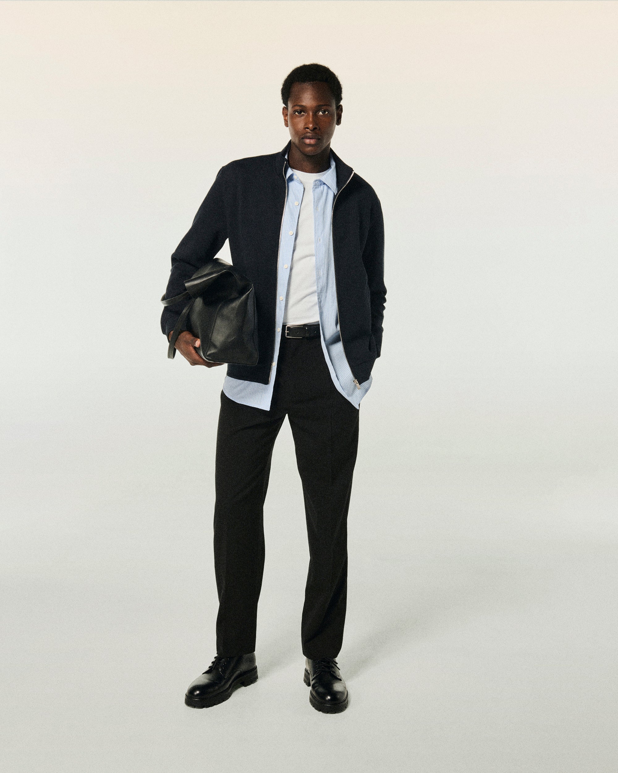 NAVY / NEW / QTY : 3 / Sweatshirt Gilet - Navy