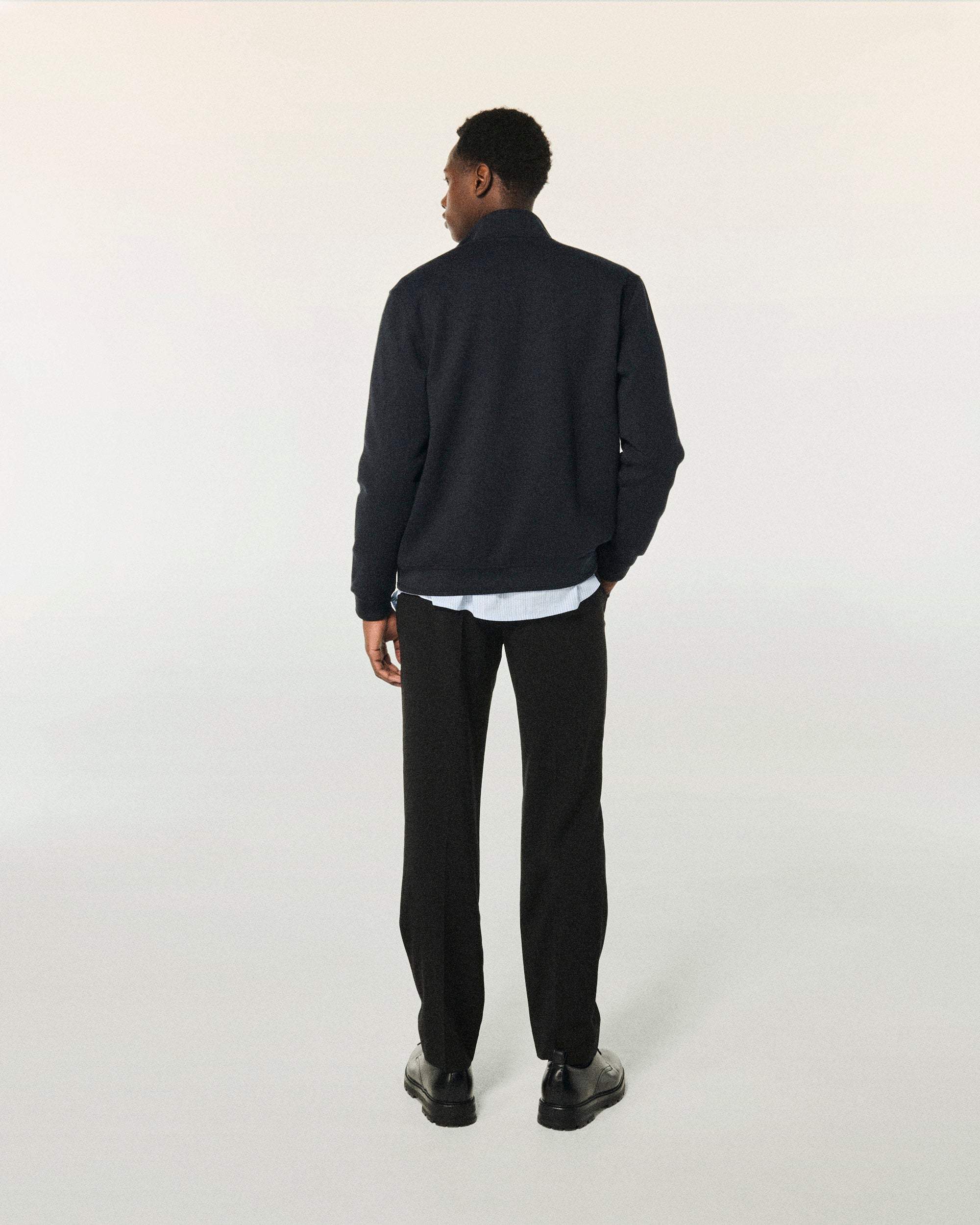 Gilet zippé à col montant - Navy
