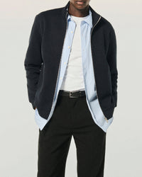 Gilet zippé à col montant - Navy