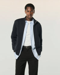 NAVY / NEW / QTY : 3 / Sweatshirt Gilet - Navy