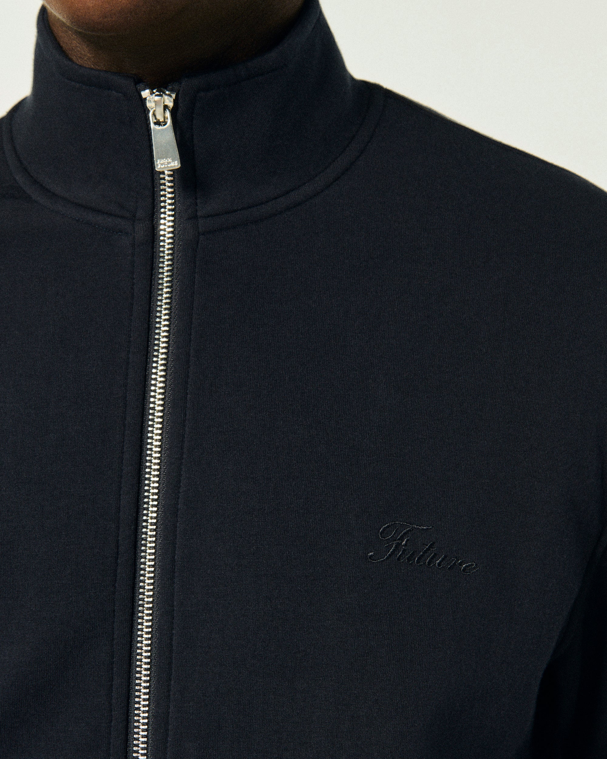 Gilet zippé à col montant - Navy