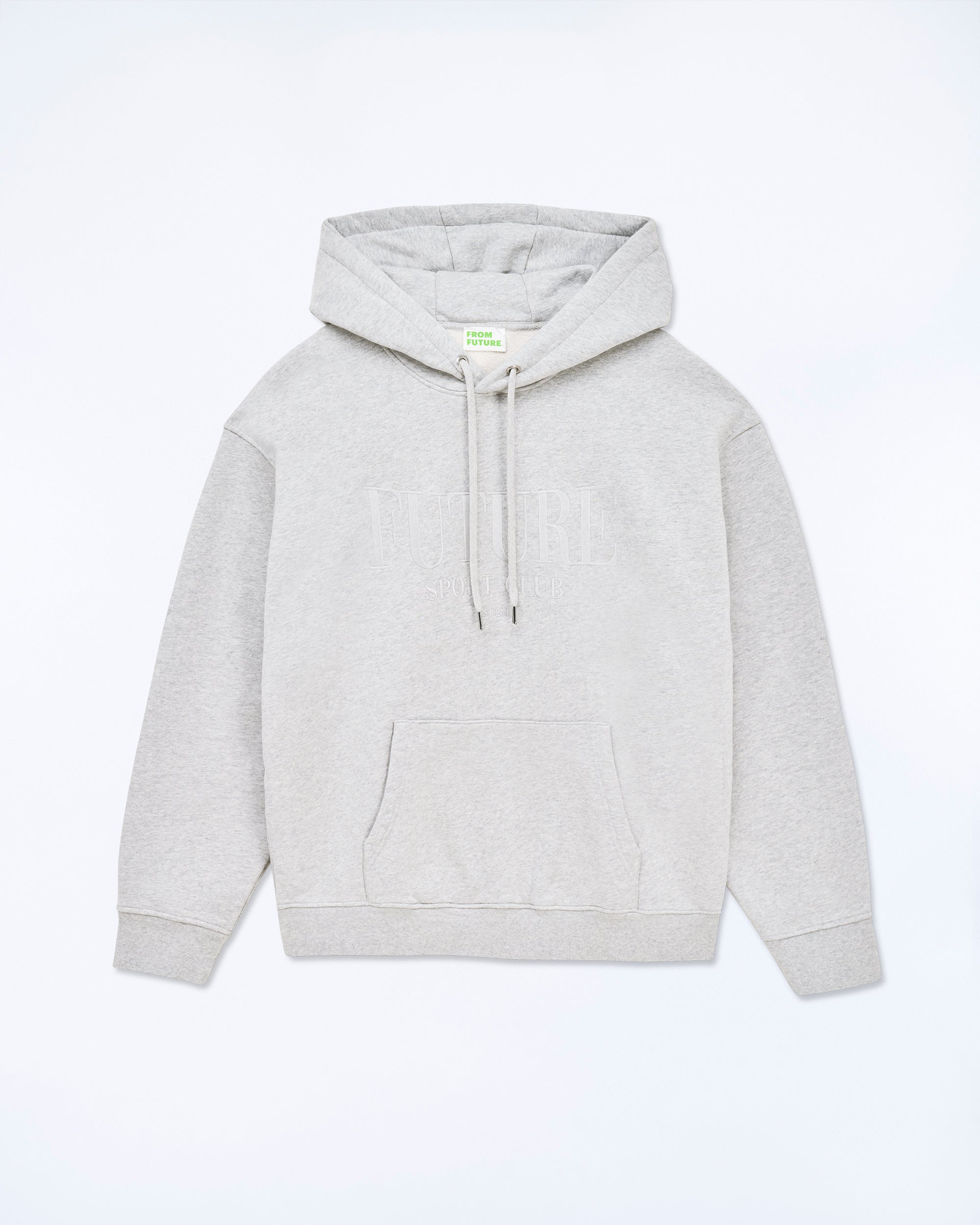 GRIS CHINE CLAIR / NEW / QTY : 65 / Sweatshirt Hoodie Future Ton Sur Ton - Gris Chine Clair