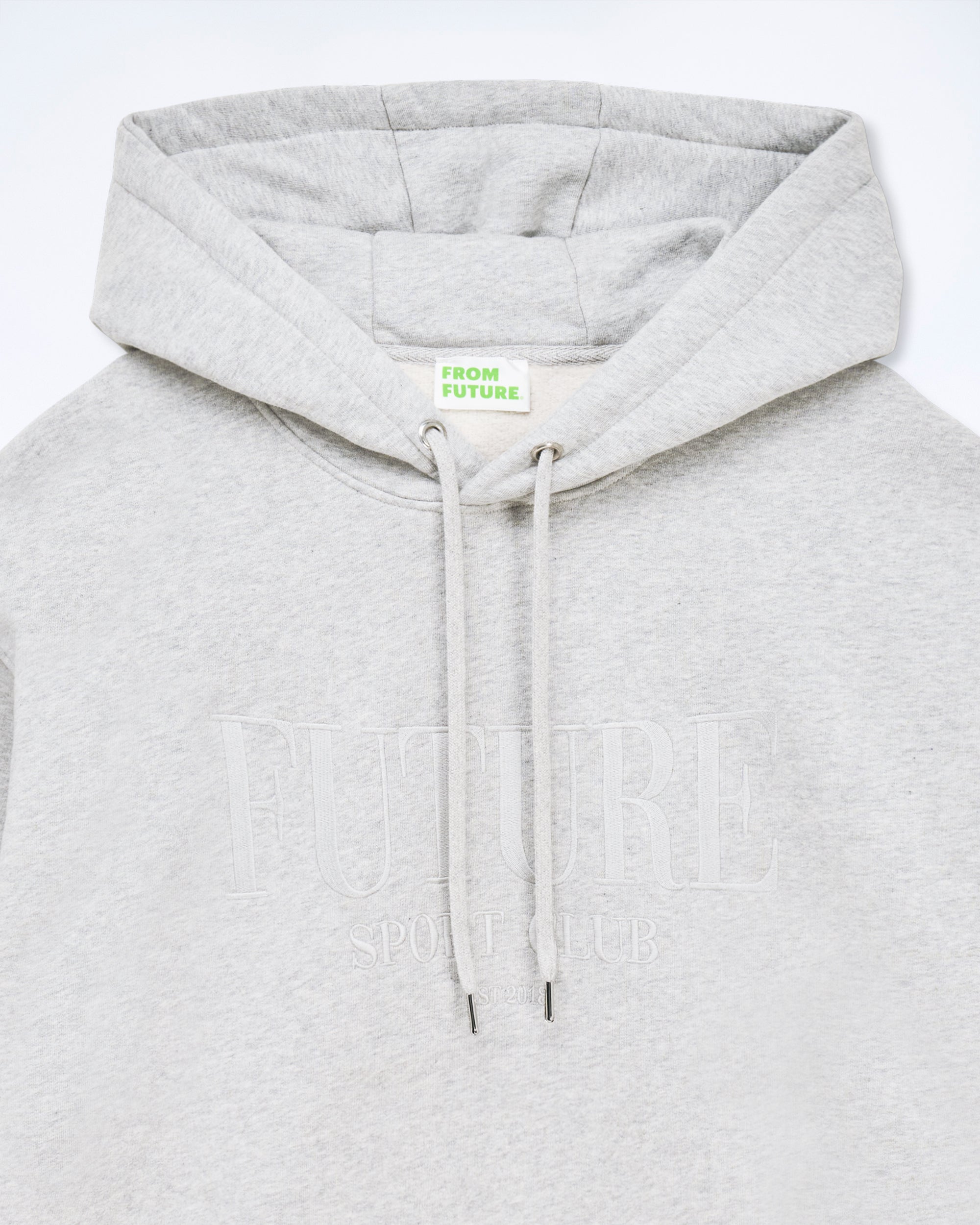 Hoodie Future - Gris Chiné Clair