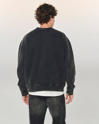 WASHED BLACK / NEW / QTY : 5 / Sweatshirt Col Rond - Washed Black
