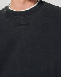 WASHED BLACK / NEW / QTY : 5 / Sweatshirt Col Rond - Washed Black