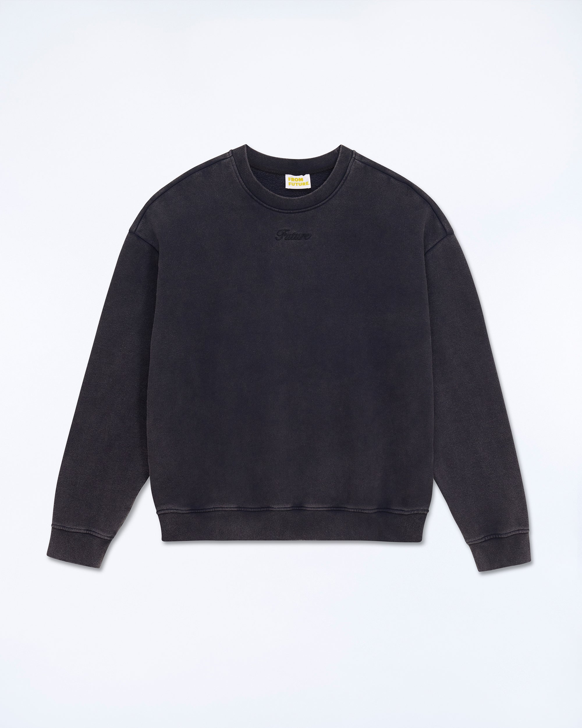 WASHED BLACK / NEW / QTY : 5 / Sweatshirt Col Rond - Washed Black