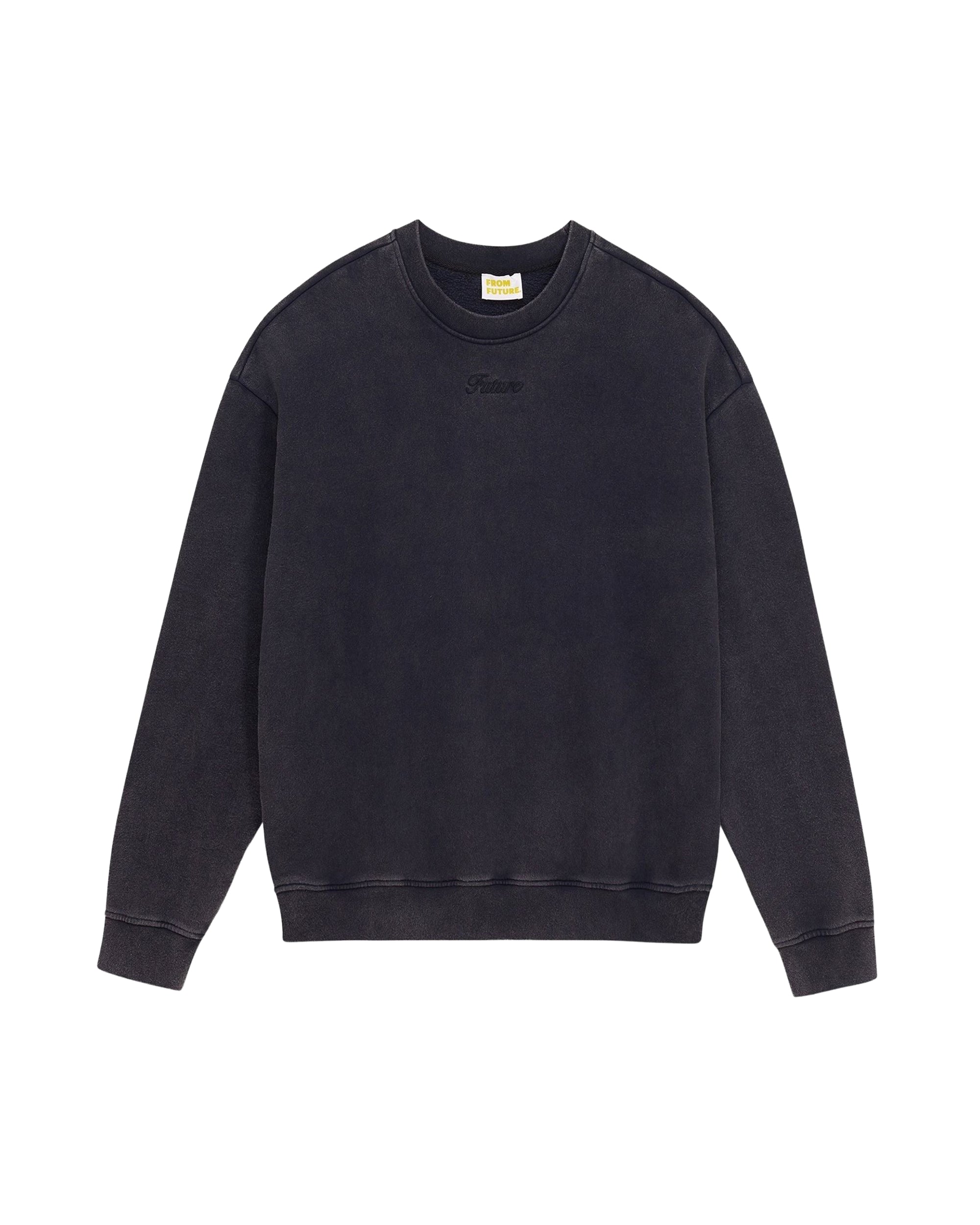 Sweatshirt à col rond - Washed Black