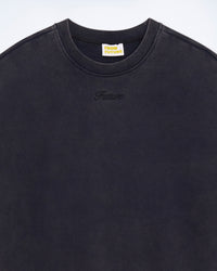 WASHED BLACK / NEW / QTY : 5 / Sweatshirt Col Rond - Washed Black