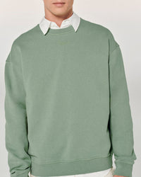Sweatshirt à col rond - Dip Dye Vert