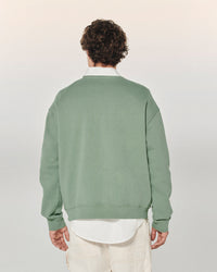 DIP DYE VERT / NEW / QTY : 33 / Sweatshirt Col Rond - Dip Dye Vert