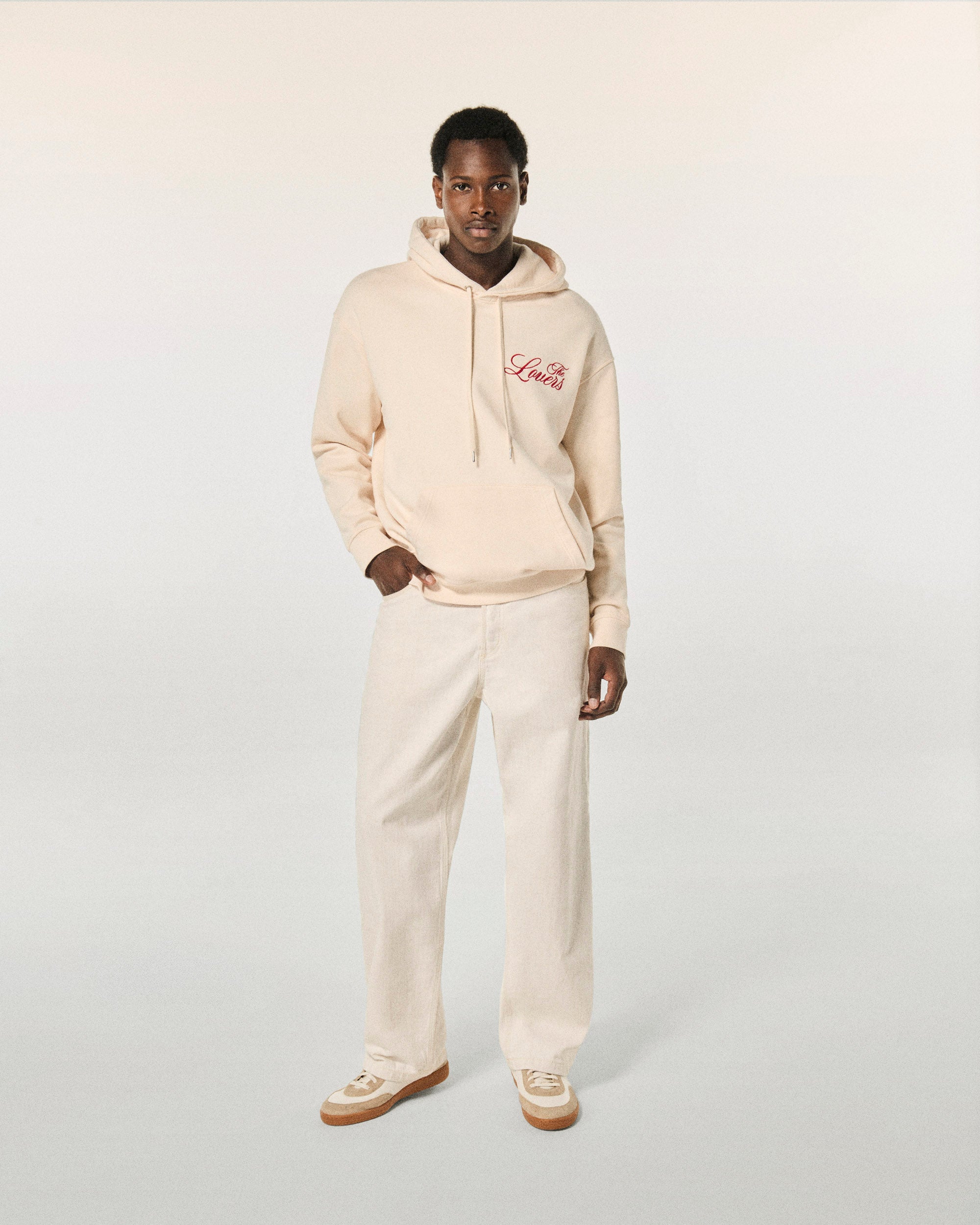 SABLE / NEW / QTY : 48 / Sweatshirt Col Rond The Lovers - Sable