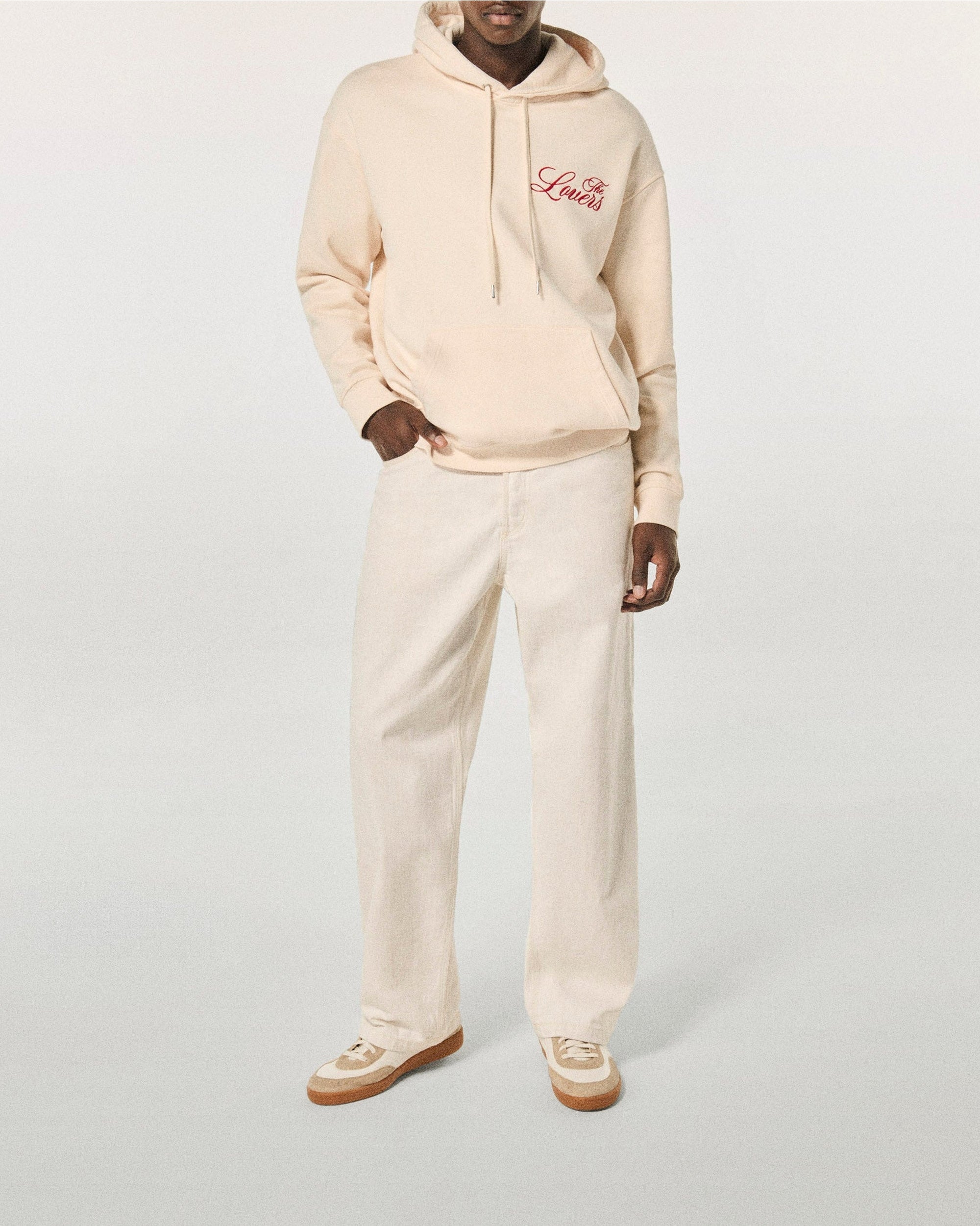 Hoodie oversize The Lovers - Sable