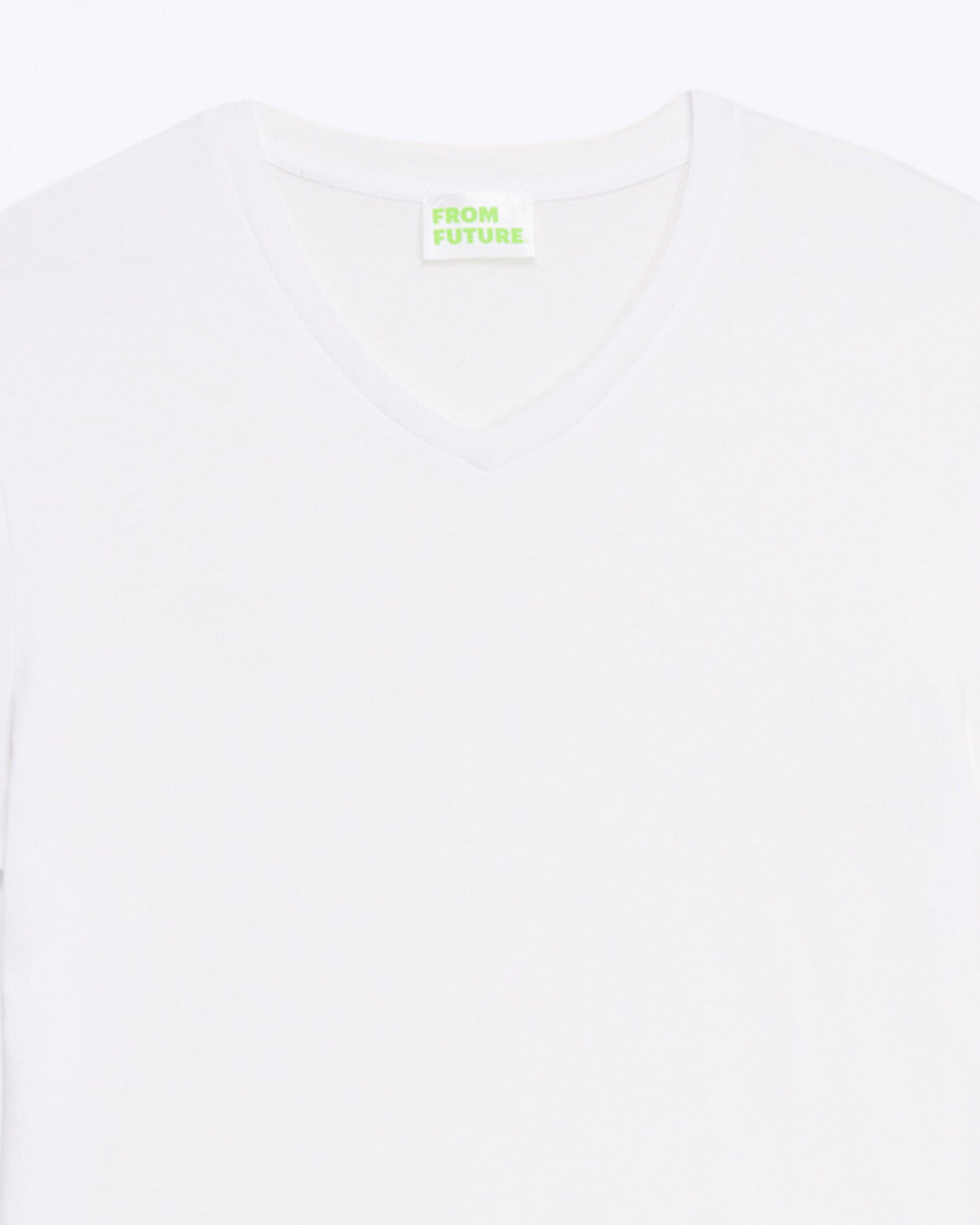 Y. ONLY PORTE / BLANC / NEW / QTY : 41 / T-shirt Col V Manches Courtes - Blanc