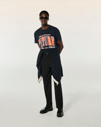 WASHED NAVY / NEW / QTY : 4 / T-shirt Col Rond Manches Courtes - Washed Navy