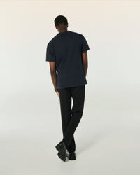 T-shirt col rond à manches courtes - Washed Navy