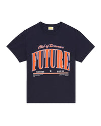 T-shirt col rond à manches courtes - Washed Navy