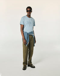 T-shirt Col Rond Future Ton Sur Ton  - Grey Blue