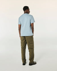 T-shirt Col Rond Future Ton Sur Ton - Grey Blue
