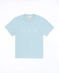 GREY BLUE / NEW / QTY : 11 / T-shirt Col Rond Future Ton Sur Ton - Grey Blue