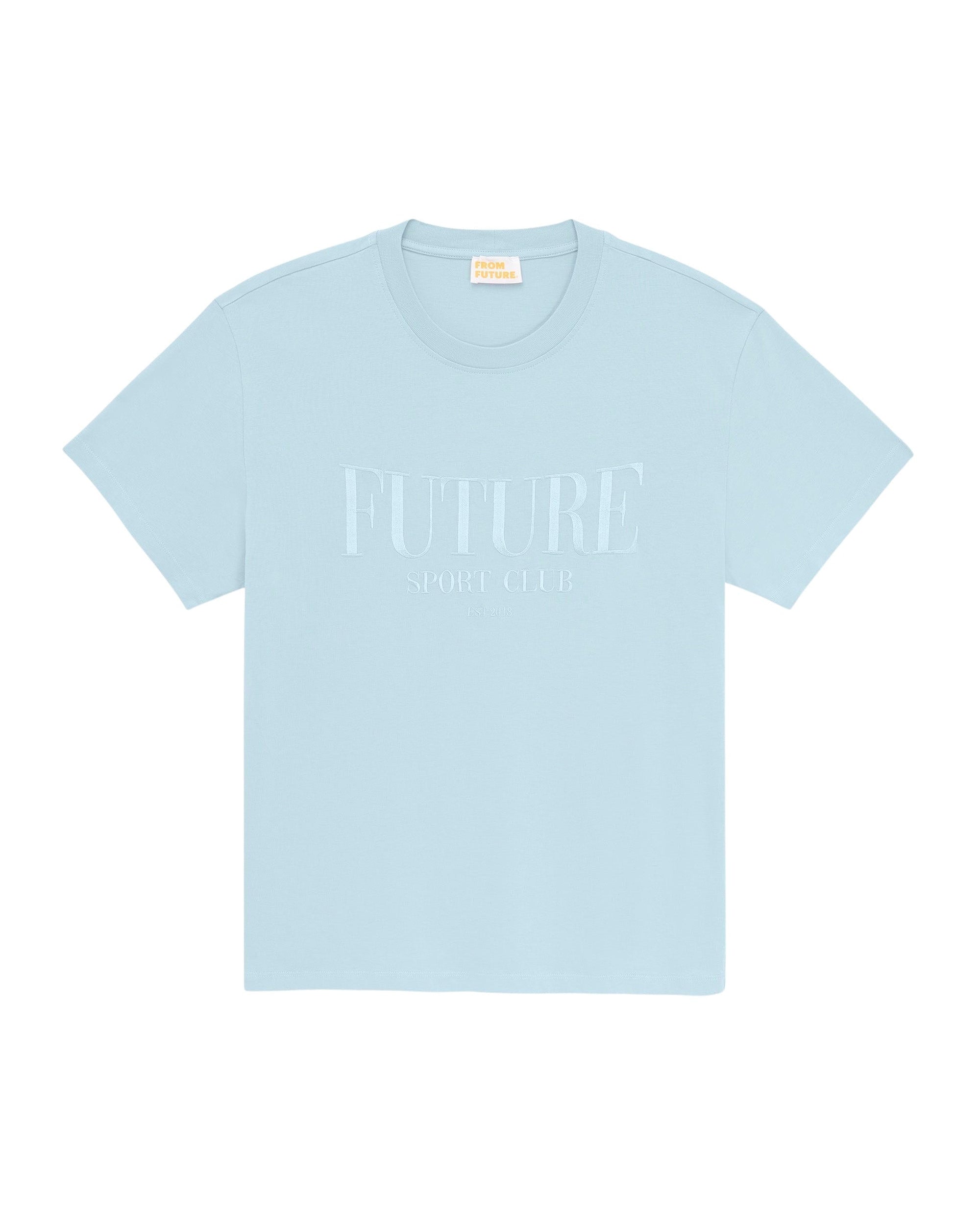 T-shirt Col Rond Future Ton Sur Ton  - Grey Blue