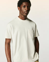 Y. ONLY PORTE / SABLE / NEW / QTY : 1 / T-shirt Col Rond Poche - Sable