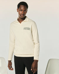 ECRU / NEW / QTY : 19 / T-shirt Col Polo Future - Ecru