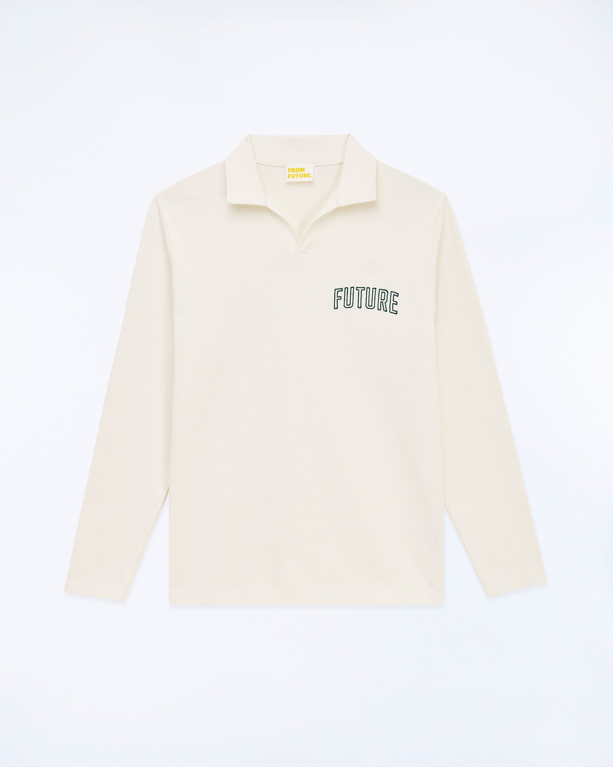 ECRU / NEW / QTY : 19 / T-shirt Col Polo Future - Ecru