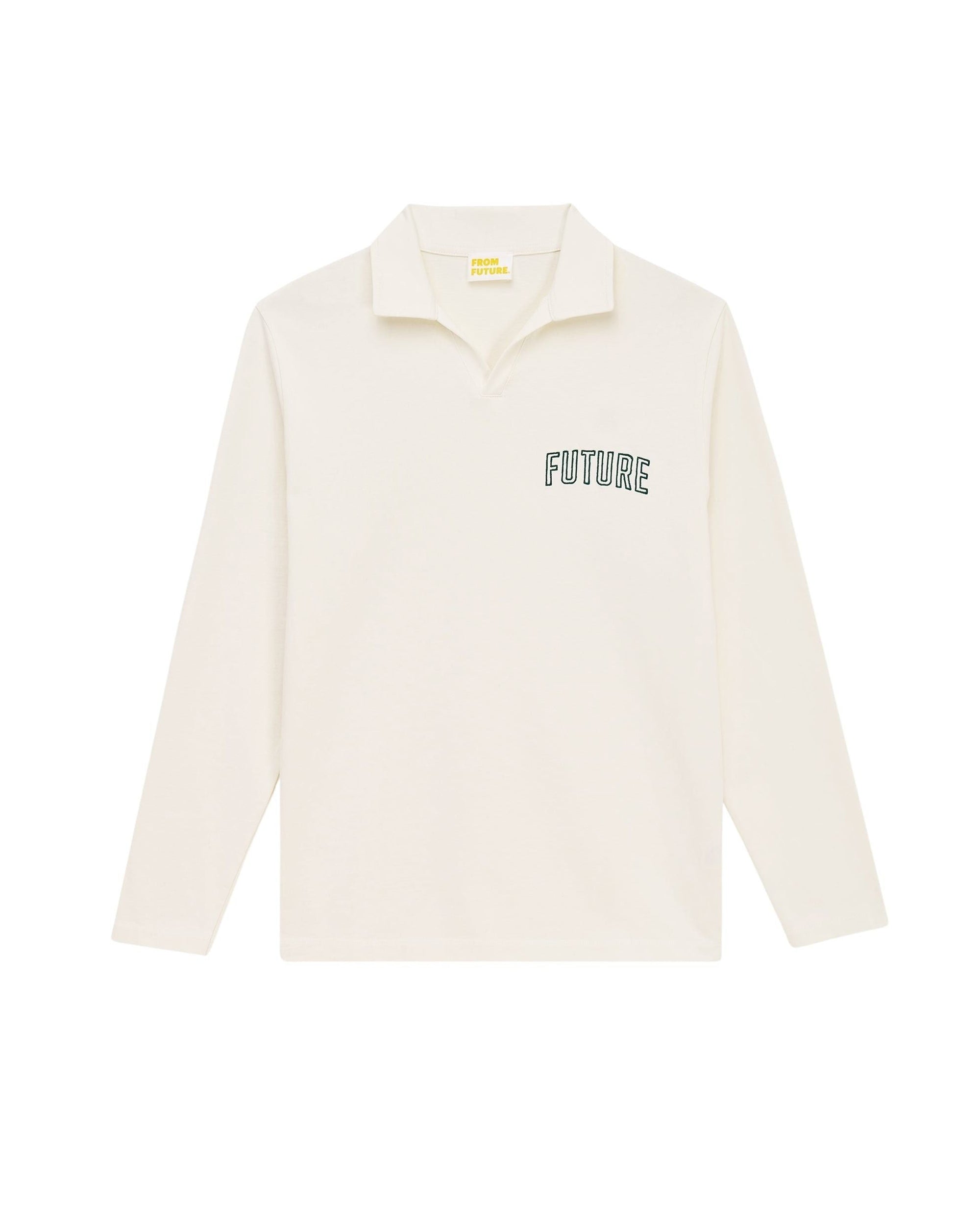T-shirt à col polo Future - Ecru
