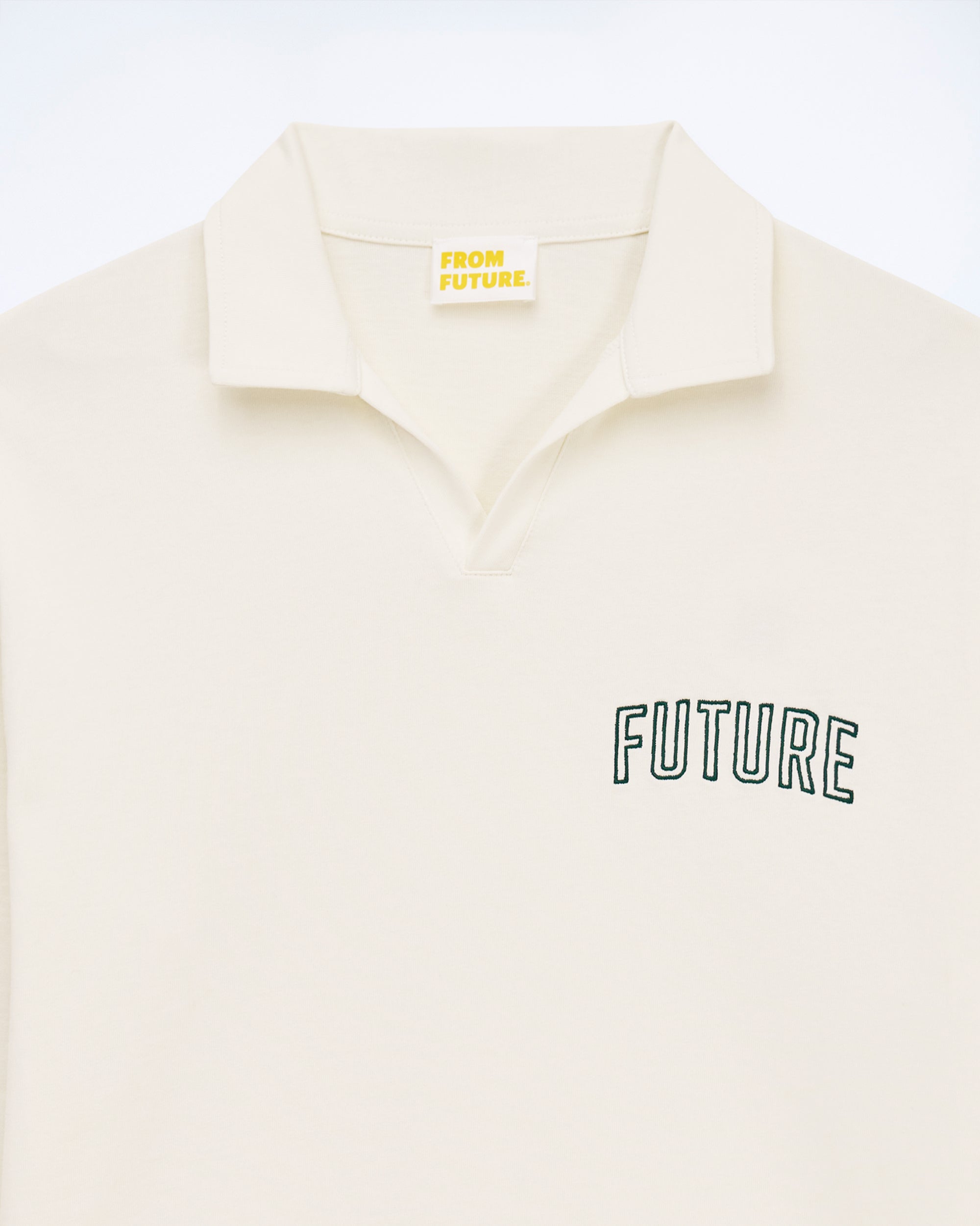 T-shirt à col polo Future - Ecru